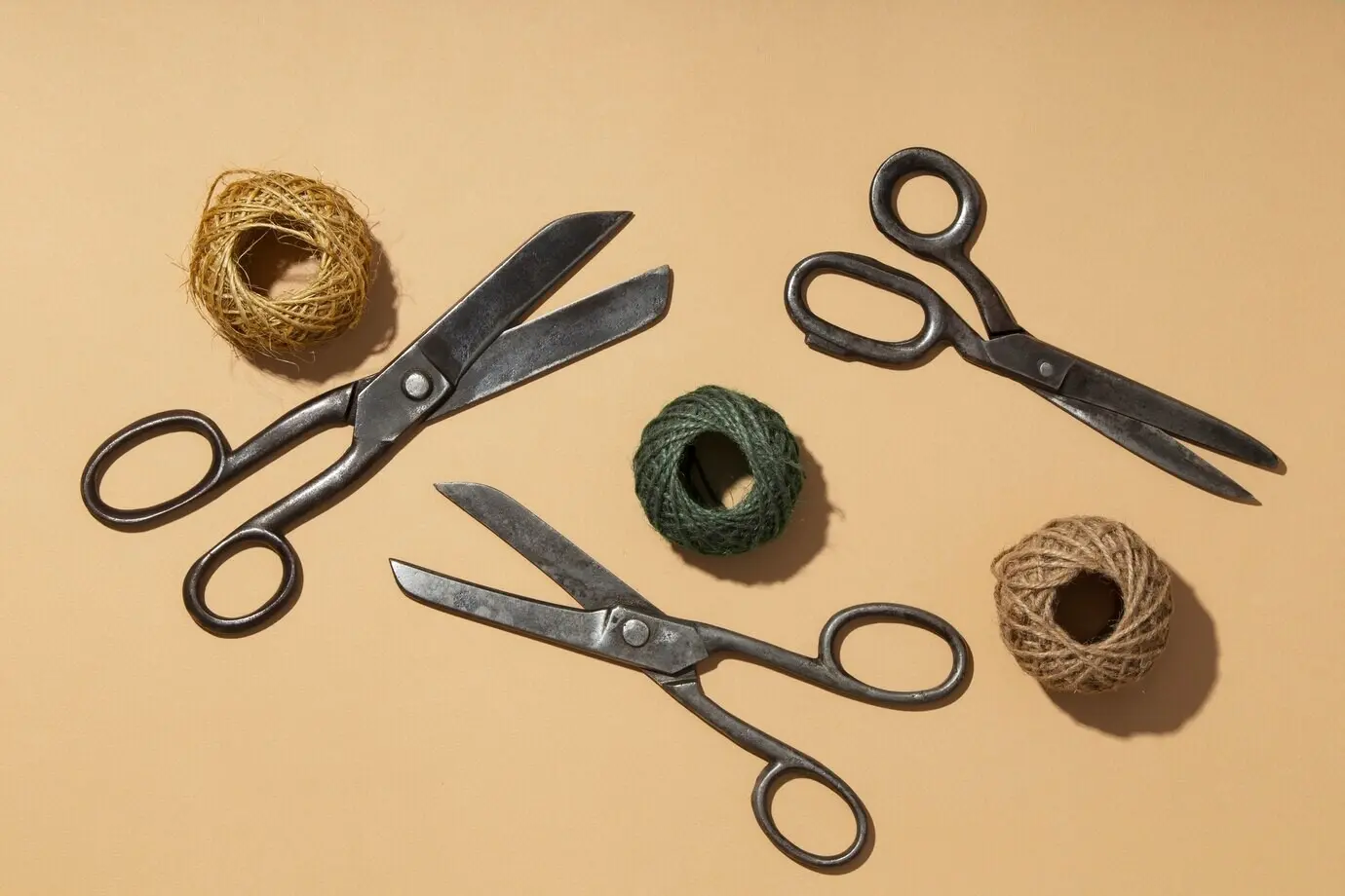 Ansicht einer Vintage-Schere